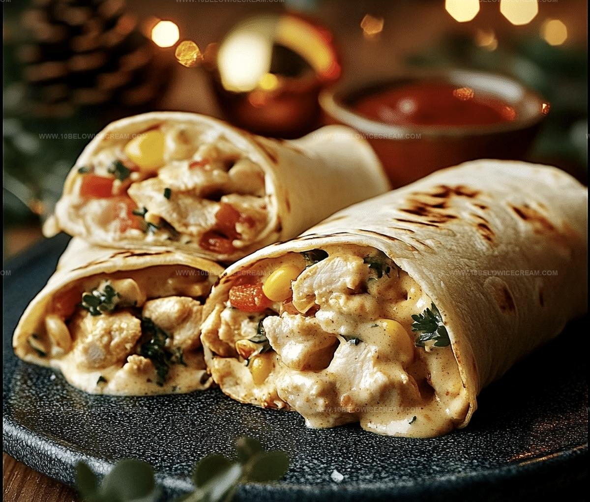 Creamy Chicken Tortilla Wraps Recipe