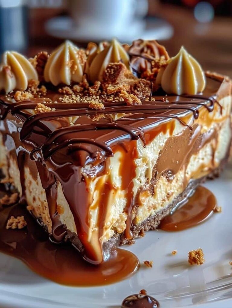 Chocolate Peanut Butter Cheesecake Cake Recipe