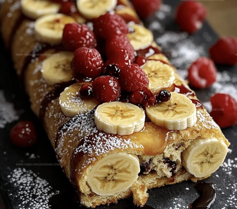 Banana Caramel Roulade Recipe