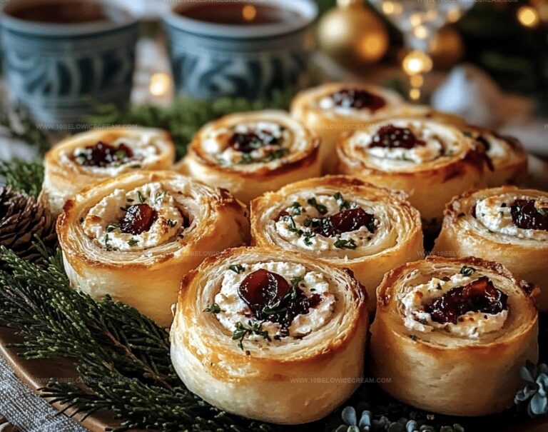 Cranberry Feta Pinwheels With Cream Cheese Recipe