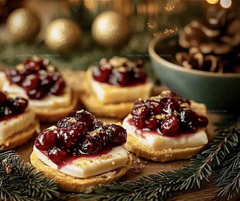 Cranberry Brie Bites Recipe