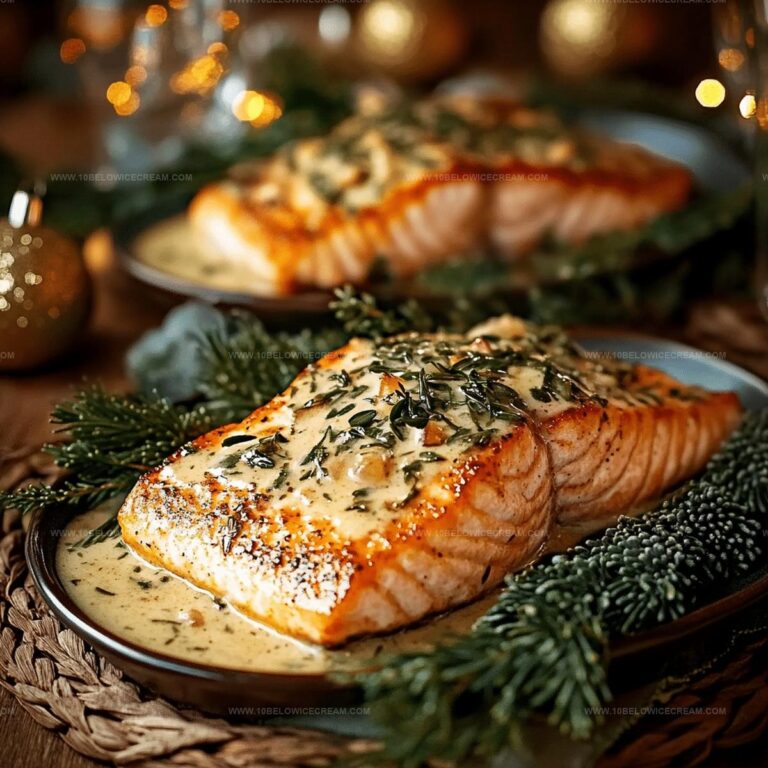 Creamy Herb Garlic Salmon Recipe