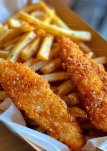 Crunchy Fish Fingers & Golden Fries Recipe