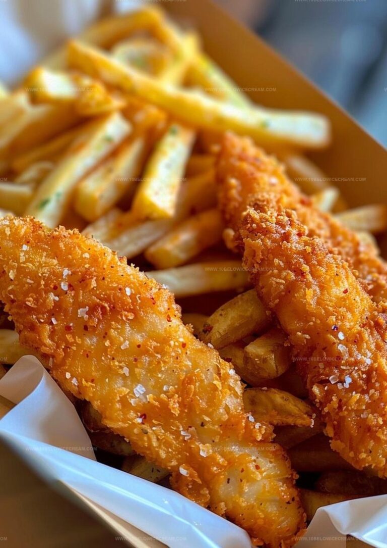 Crunchy Fish Fingers & Golden Fries Recipe