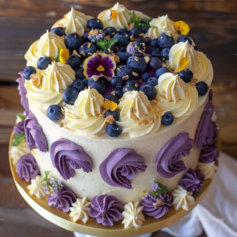 Lemon Blueberry Cheesecake Cake Recipe