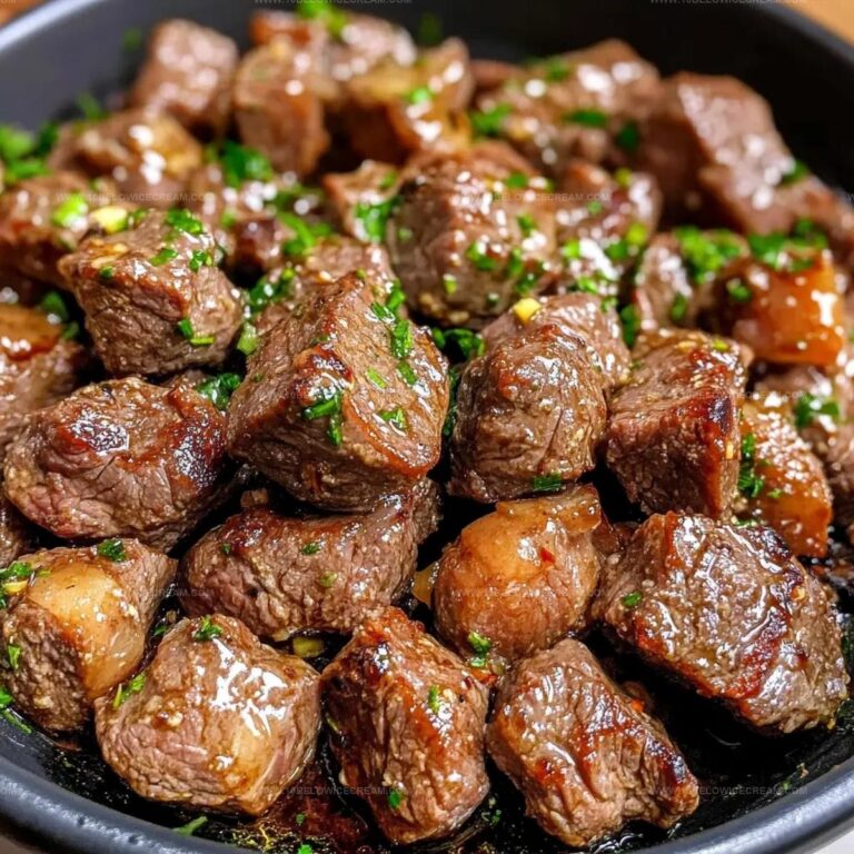 Air Fryer Garlic Butter Steak Bites Recipe