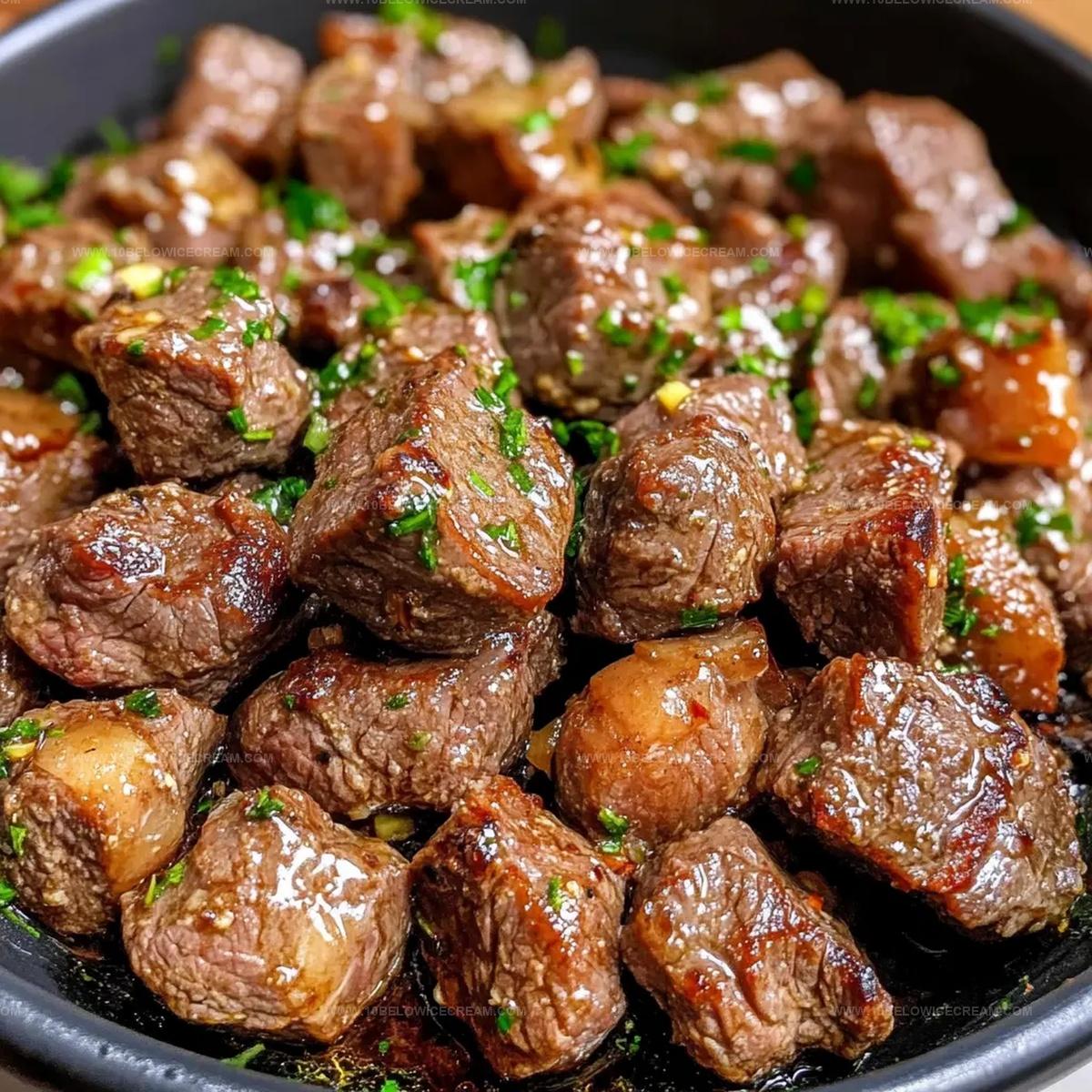 Air Fryer Garlic Butter Steak Bites Recipe