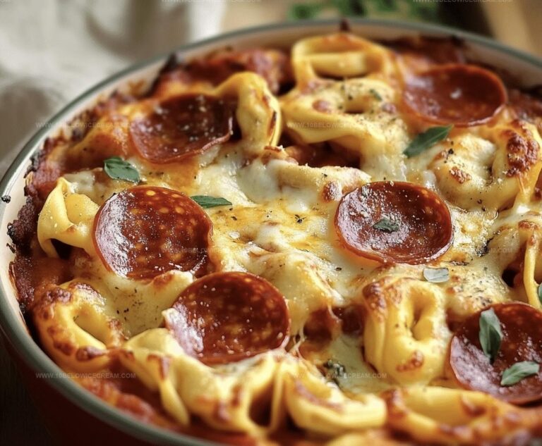 Cheese Tortellini Pepperoni Pizza Casserole Recipe
