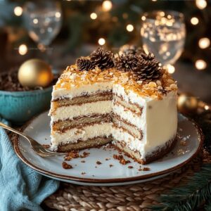 White German Chocolate Cake With A Cheesecake Center Recipe