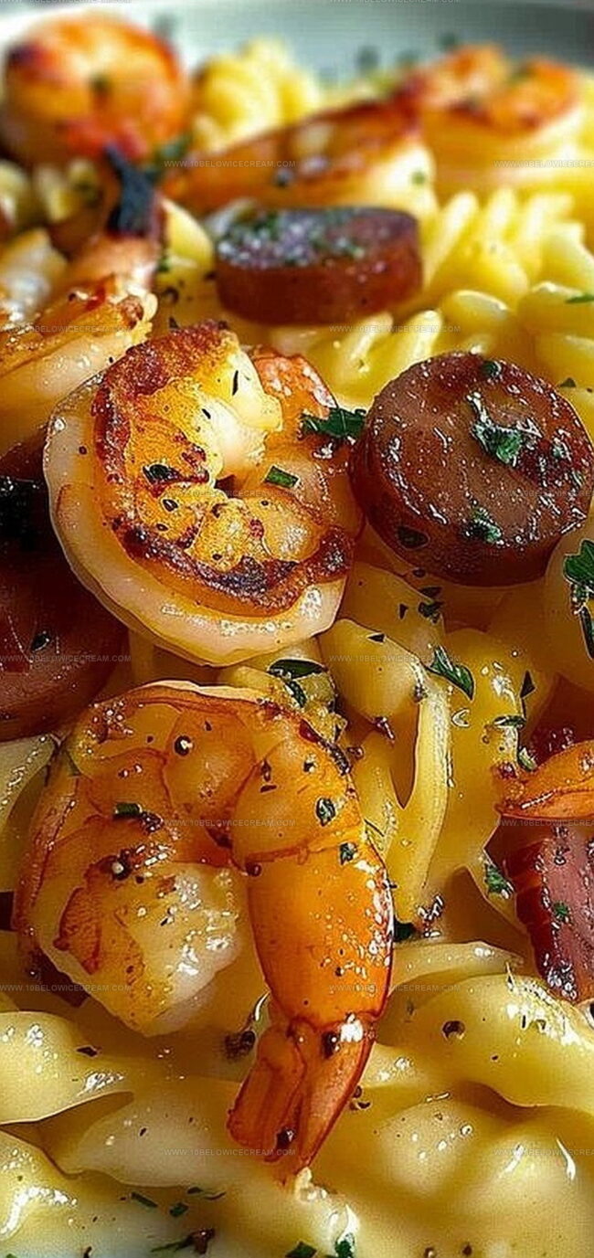 Why Cheesy Shrimp, Sausage & Bacon Pasta Wins Hearts