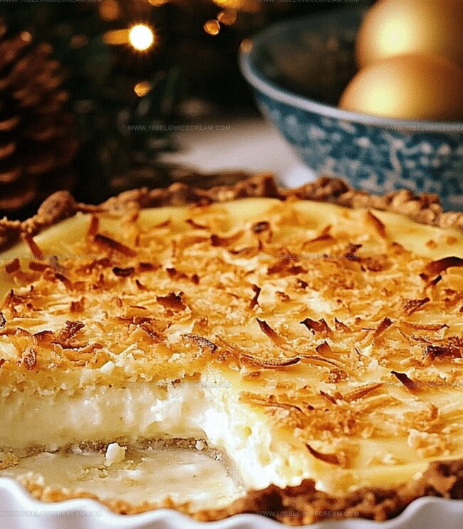 How To Make Coconut Egg Custard Pie From Scratch