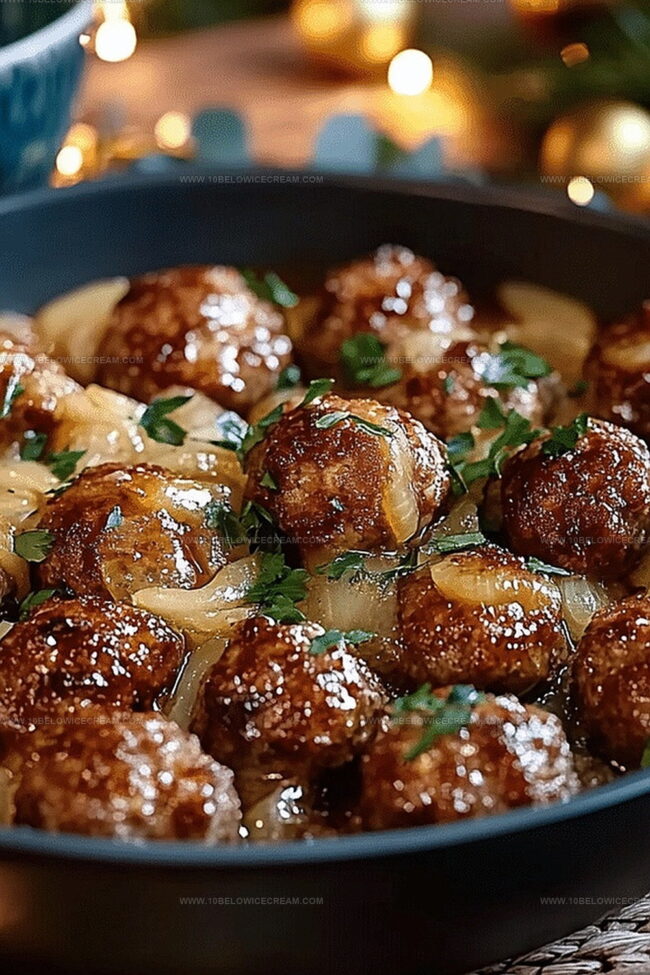 Why French Onion Meatballs Are So Comforting