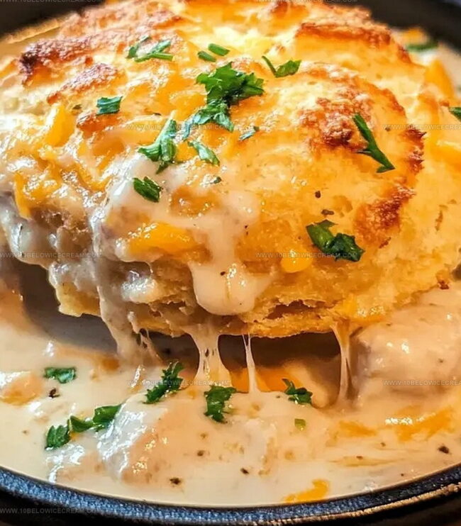 How To Store Creamy Crack Chicken Soup With Cheddar Bay Biscuit Topping Recipe