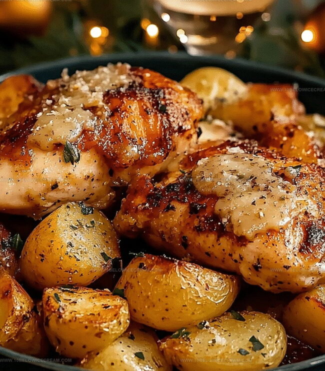 How To Make Garlic Parmesan Chicken And Potatoes