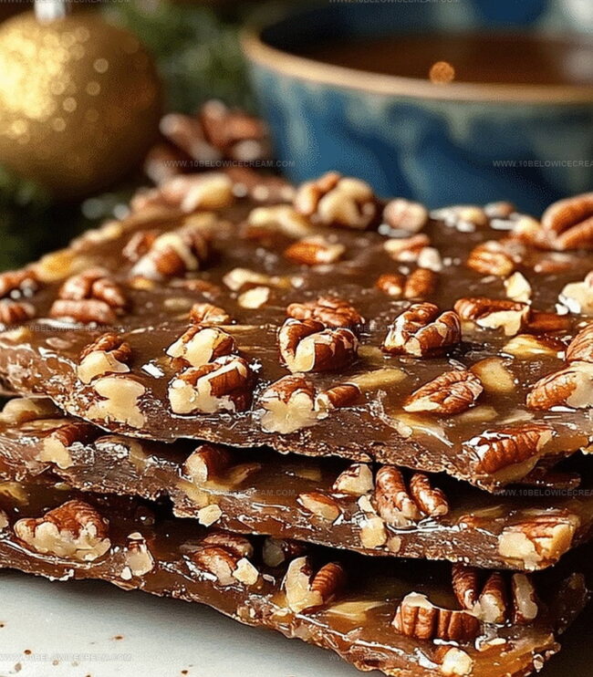 Instructions For Irresistible Pecan Pie Bark