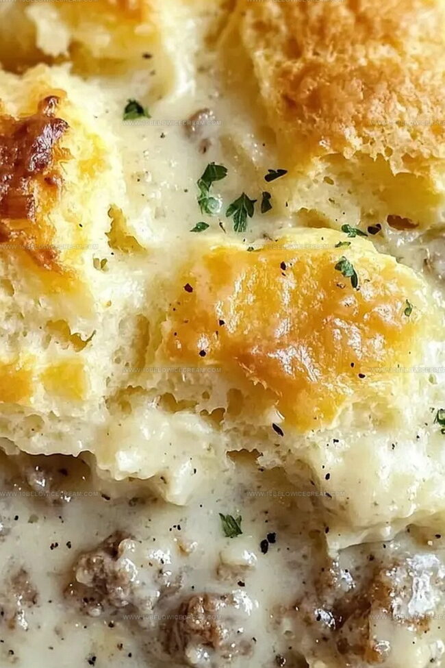 How To Make Biscuit And Gravy Casserole Step By Step
