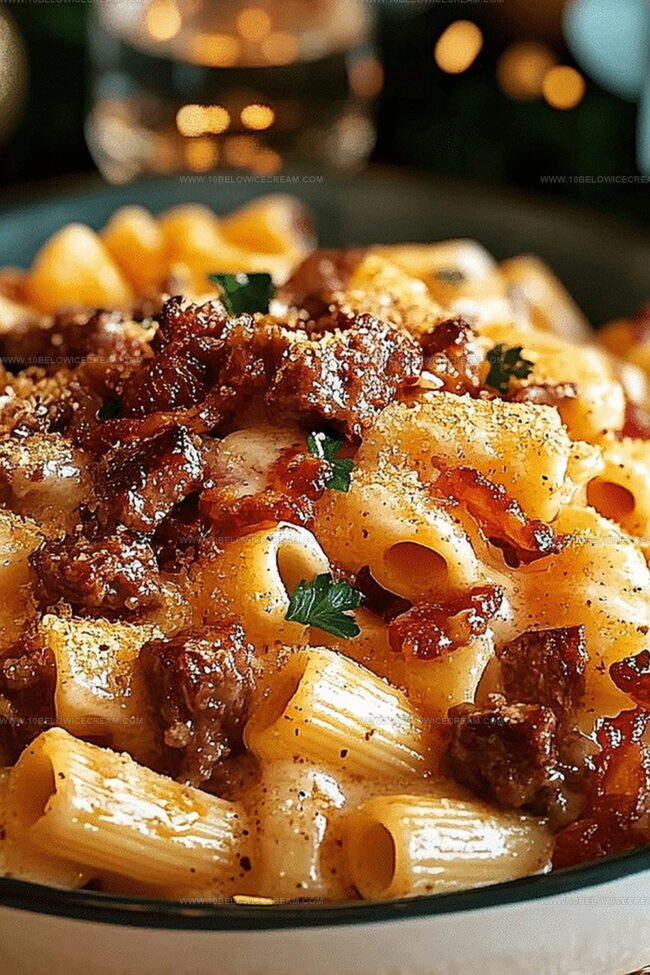 What Makes Cheesy Beef And Turkey Bacon Pasta Special