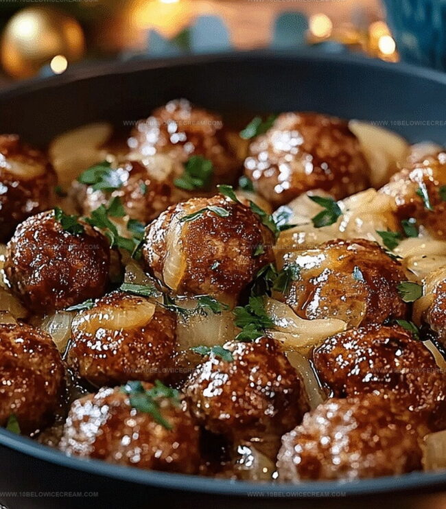 How To Cook French Onion Meatballs Step By Step