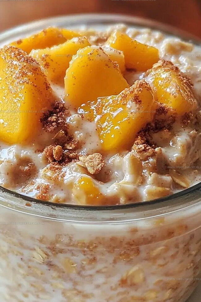 How To Prep Peach Cobbler Oatmeal Overnight