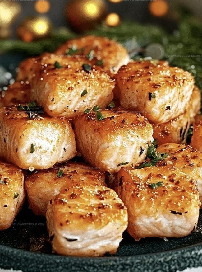 Why Crispy Salmon Bites Cooked In An Air Fryer Are So Good