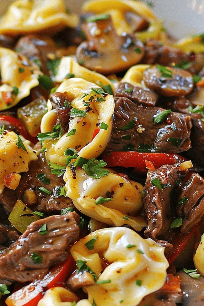 Why Philly Cheesesteak Tortellini Pasta Makes A Perfect Comfort Meal