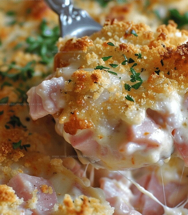 Instructions to Make Chicken Cordon Bleu Casserole