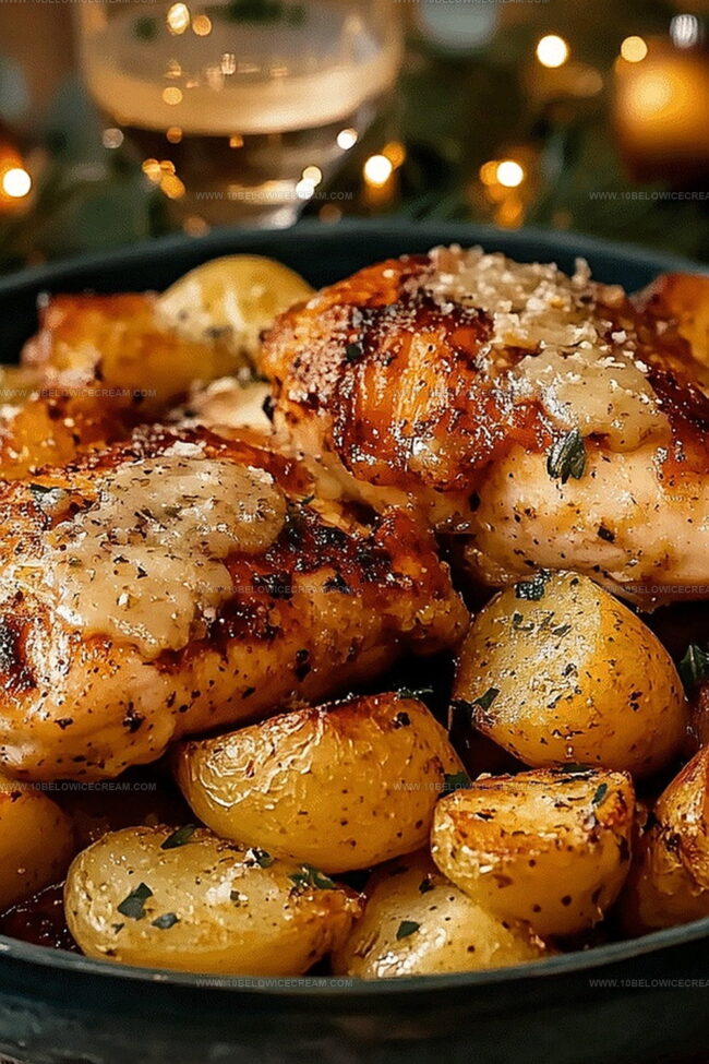 Why Garlic Parmesan Chicken And Potatoes Hit The Spot