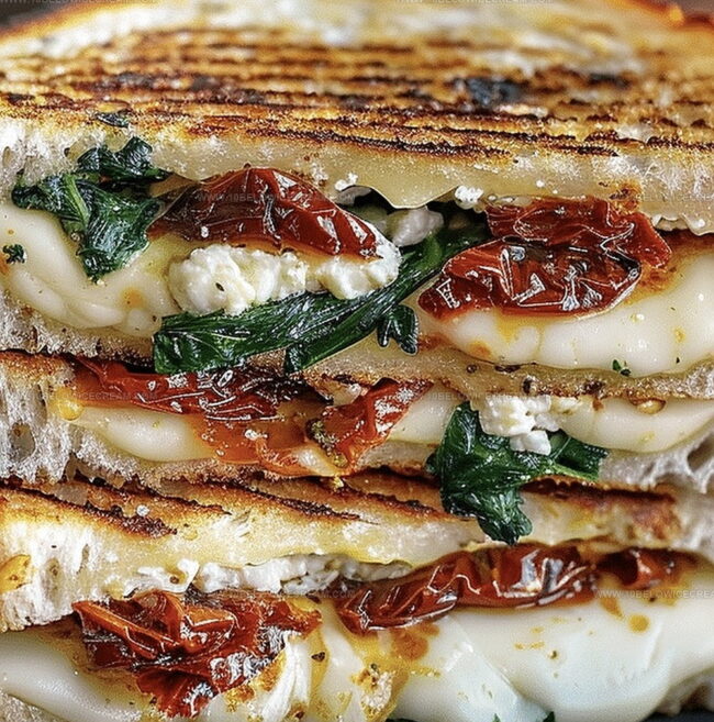 How To Make Sun-Dried Tomato Spinach And Ricotta Grilled Cheese