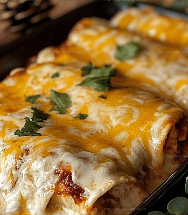 How To Bake Cheesy Chicken Enchiladas With Creamy Sauce