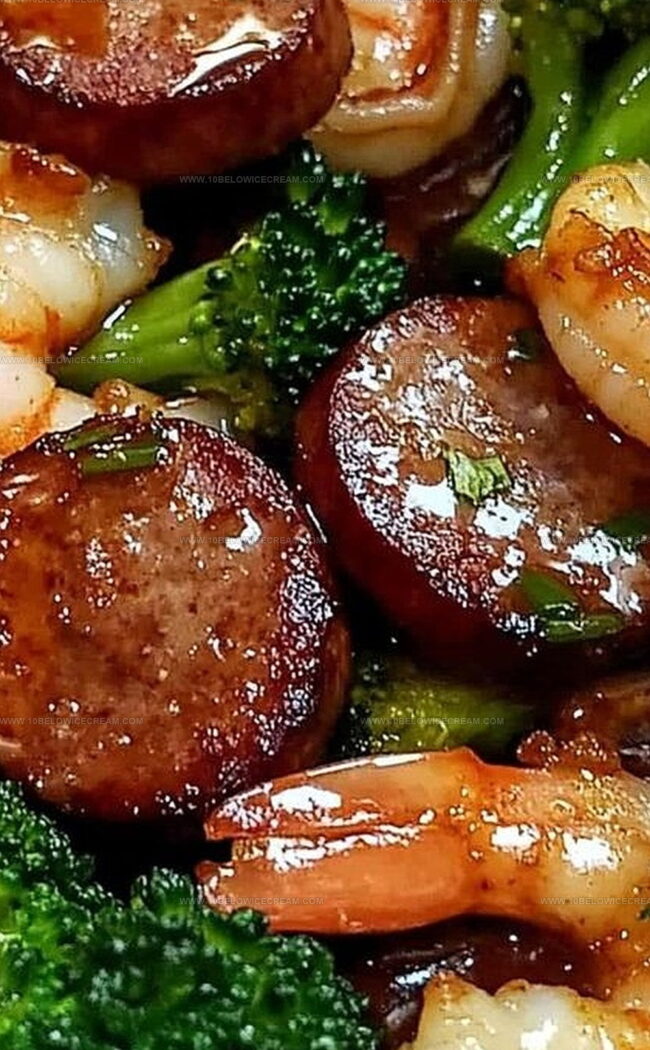 How to Prepare Honey Garlic Shrimp, Sausage & Broccoli
