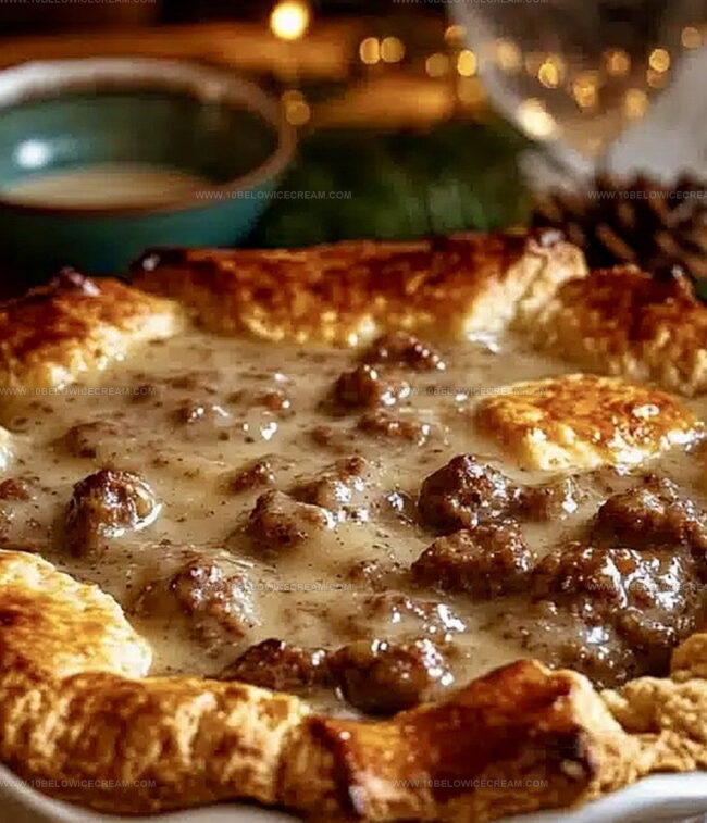 Why Sausage, Gravy, And Biscuit Pie Is A Hit
