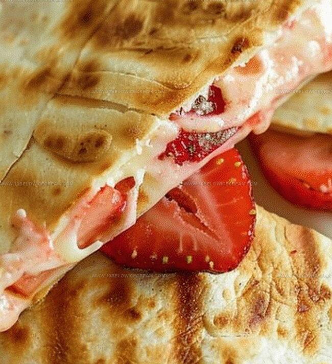 The Sweet Surprise Of Strawberry Cheesecake Quesadillas