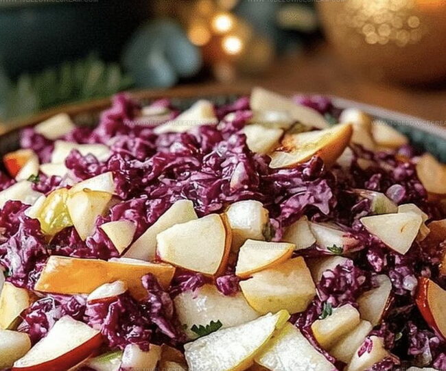 How To Make Crisp Cranberry Apple Slaw