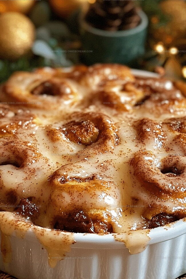 Crock-Pot Cinnamon Roll Casserole Highlights