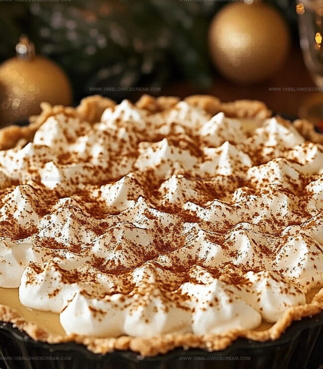 How To Assemble No Bake Eggnog Pie
