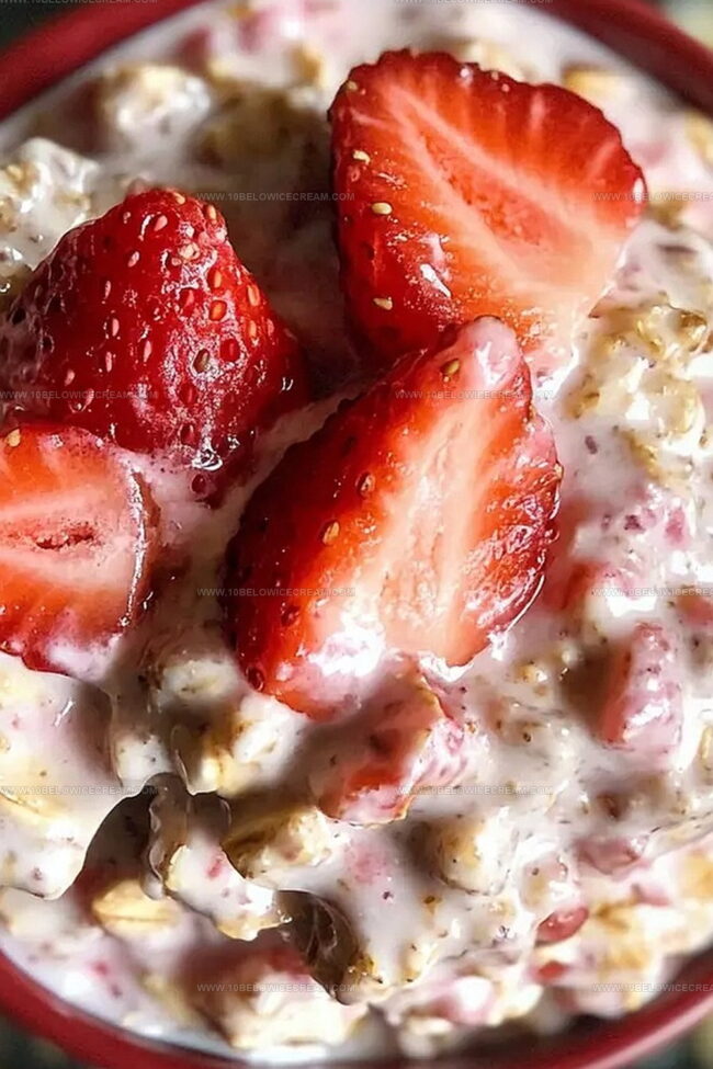 How To Prep Strawberries And Cream Overnight Oats