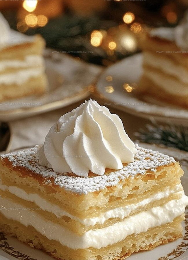 Why Vanilla Custard Cream Squares Are So Creamy