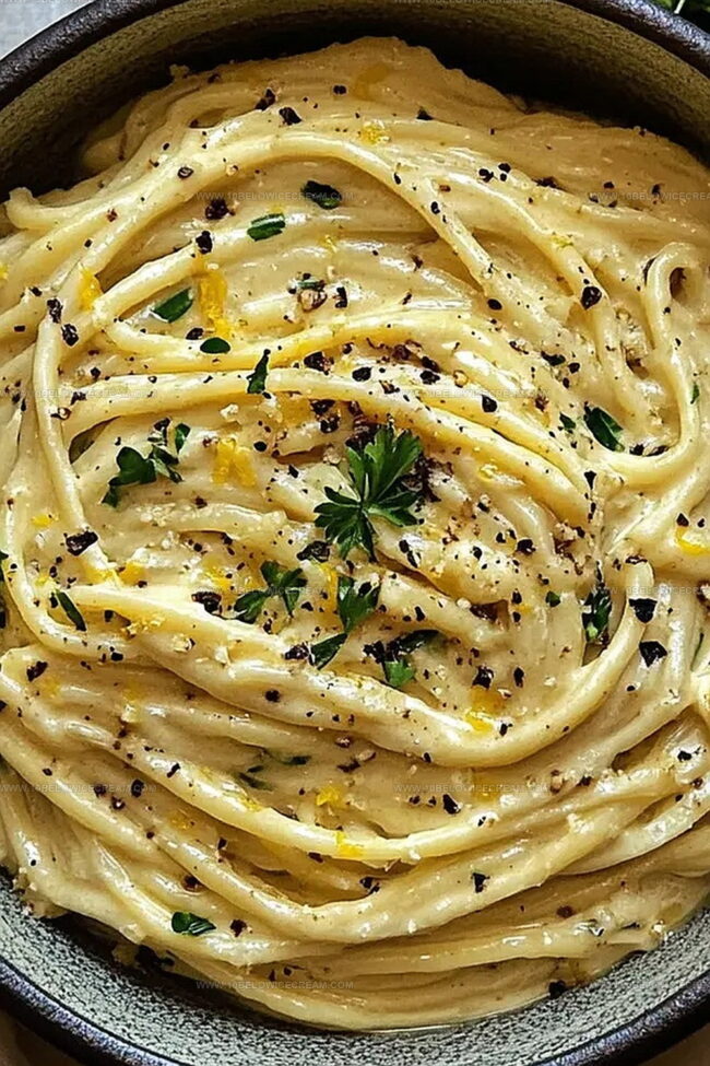 Make Creamy Lemon Garlic Pasta In No Time