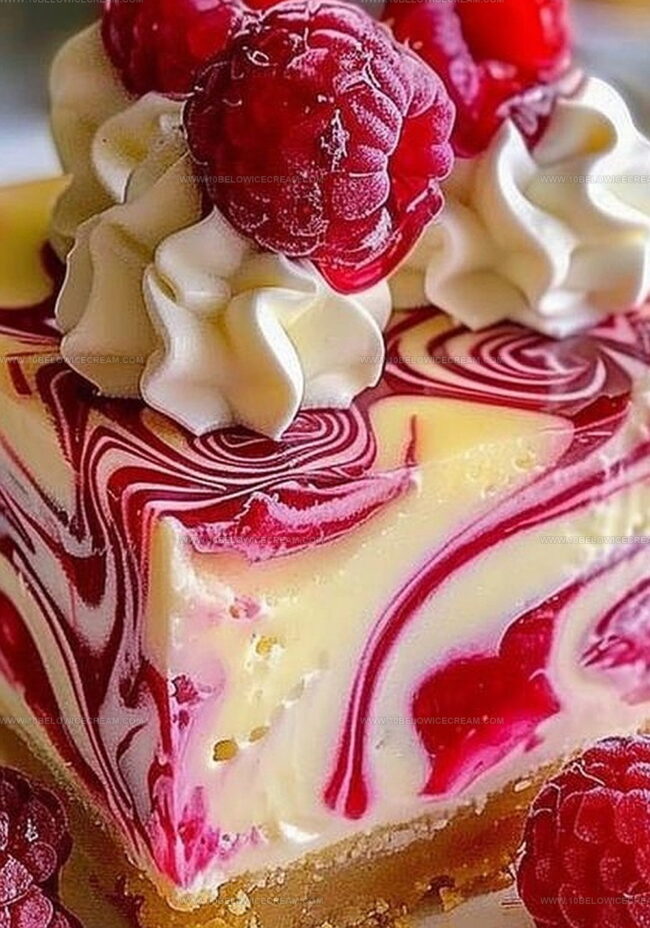 Instructions to Make Elegant Raspberry Swirl Cheesecake Bars
