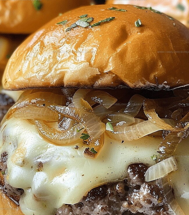How to Make French Onion Soup Burgers Perfectly