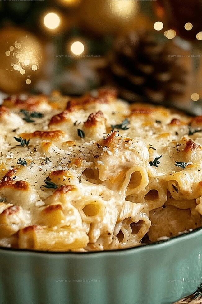 Why Garlic Parmesan Chicken Pasta Bake Is So Craveable