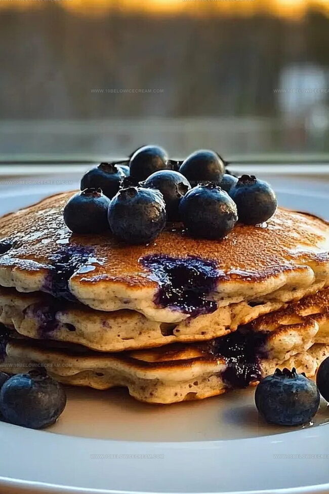 Steps To Make Fluffy Blueberry Cottage Cheese Pancakes
