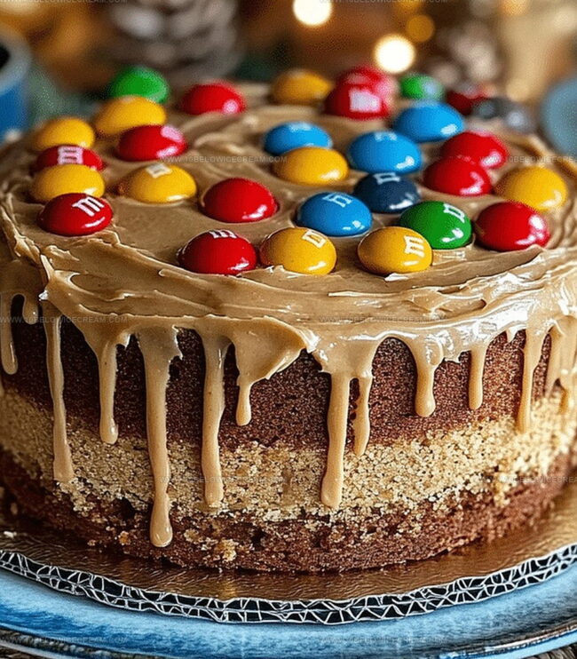 Simple Instructions For M&Ms Peanut Butter Cake With Peanut Butter Frosting