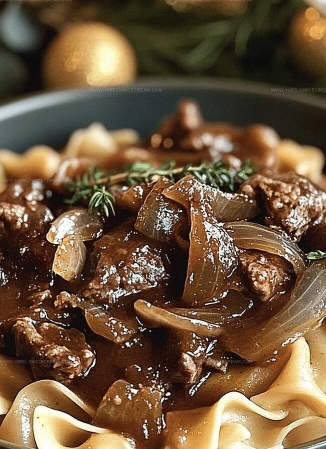 Why French Onion Beef And Noodles Is Comfort In A Bowl