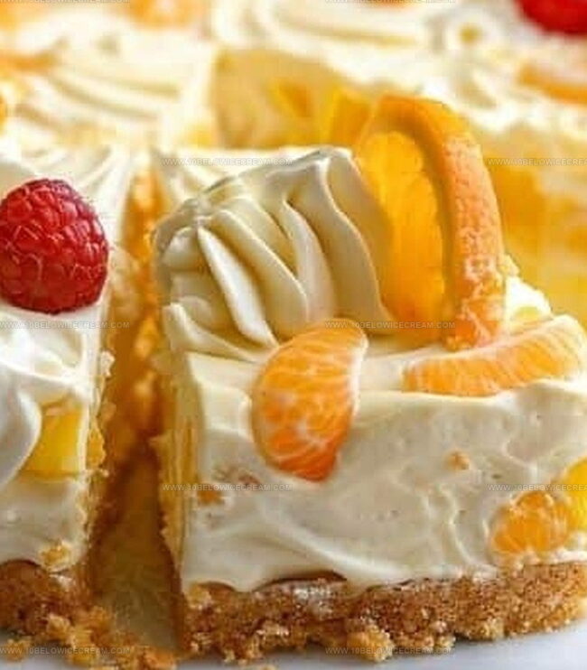 How to Make No-Bake Orange Pineapple Swirl Cheesecake