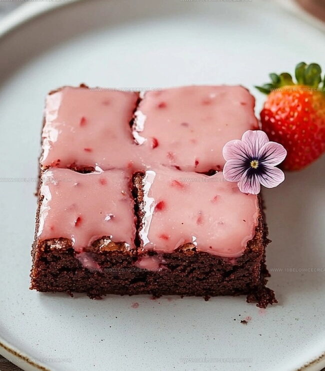 How To Bake Strawberry Brownies