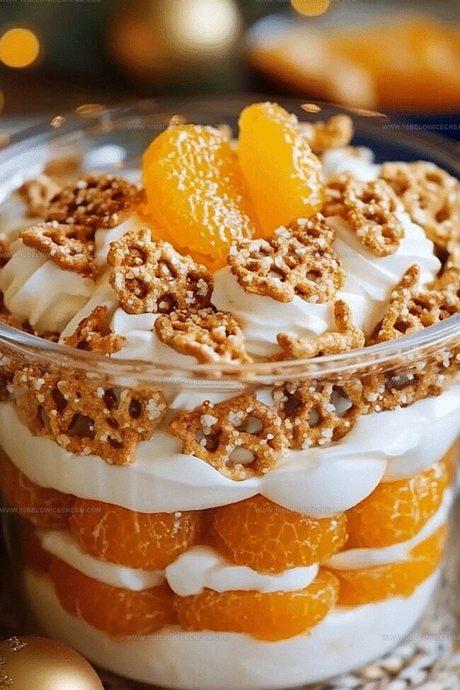 Why No-Bake Mandarin Orange Pretzel Parfait Tastes So Fresh