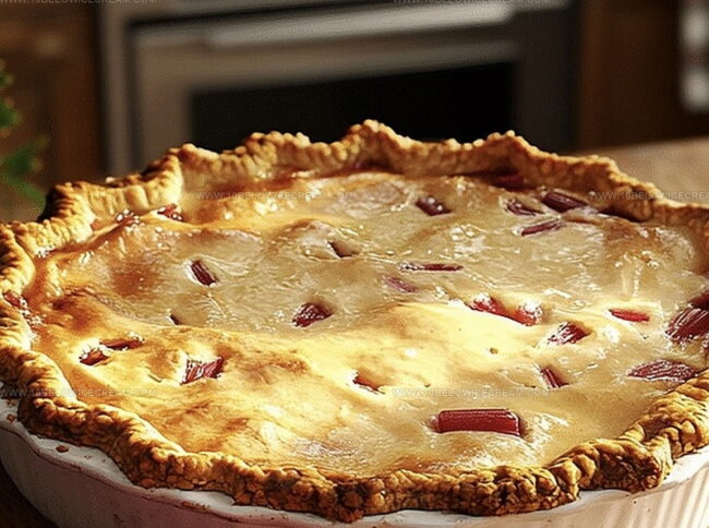 How To Bake Rhubarb Custard Pie