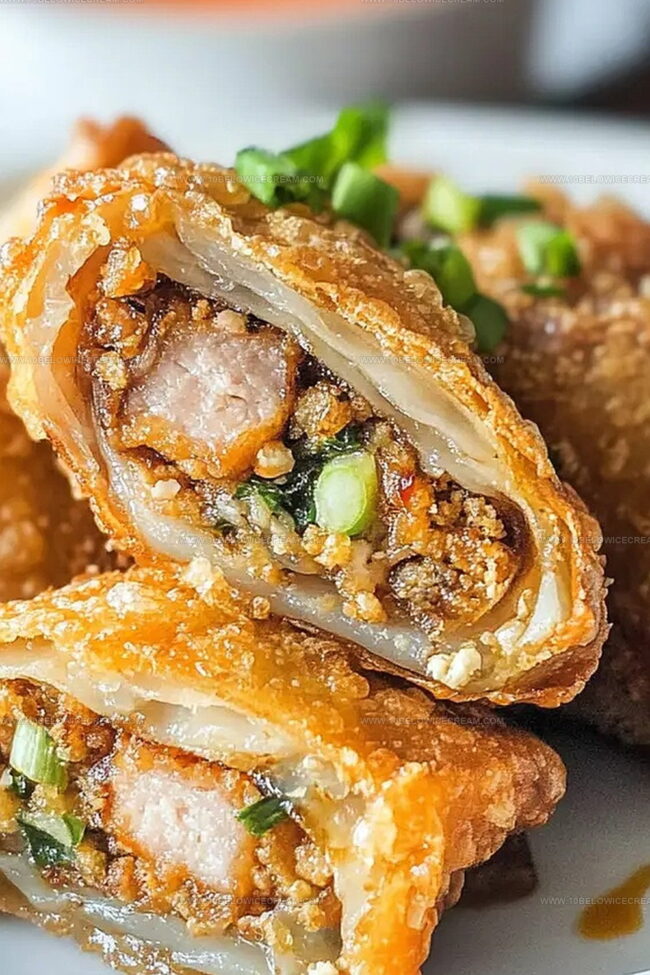 How to Roll and Fry Crispy Pork Egg Rolls