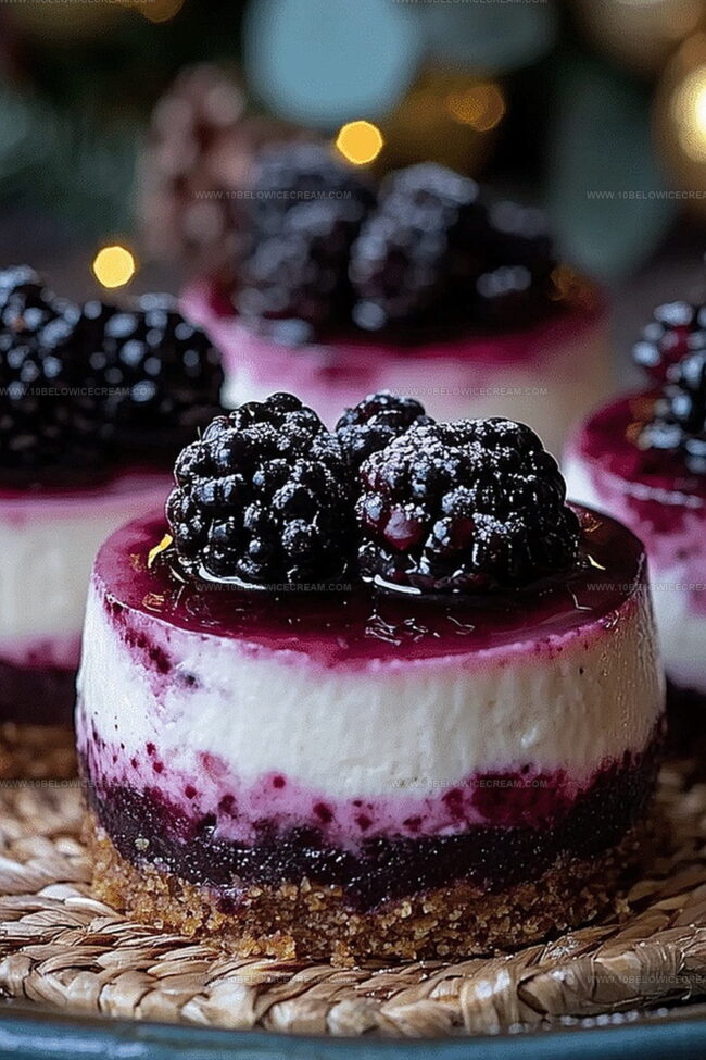 Why No Bake Mini Blackberry Cheesecakes Are A Breeze